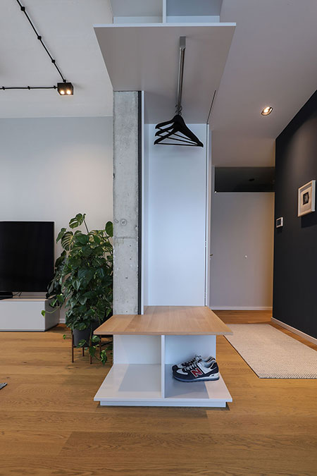 Jüschke Innenarchitektur und Architektur: Loft | Frankfurt - Garderobe