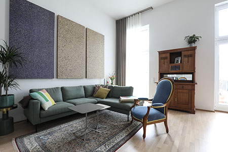Jüschke Innenarchitektur und Architektur: Wohnung V | Frankfurt - Wohnbereich